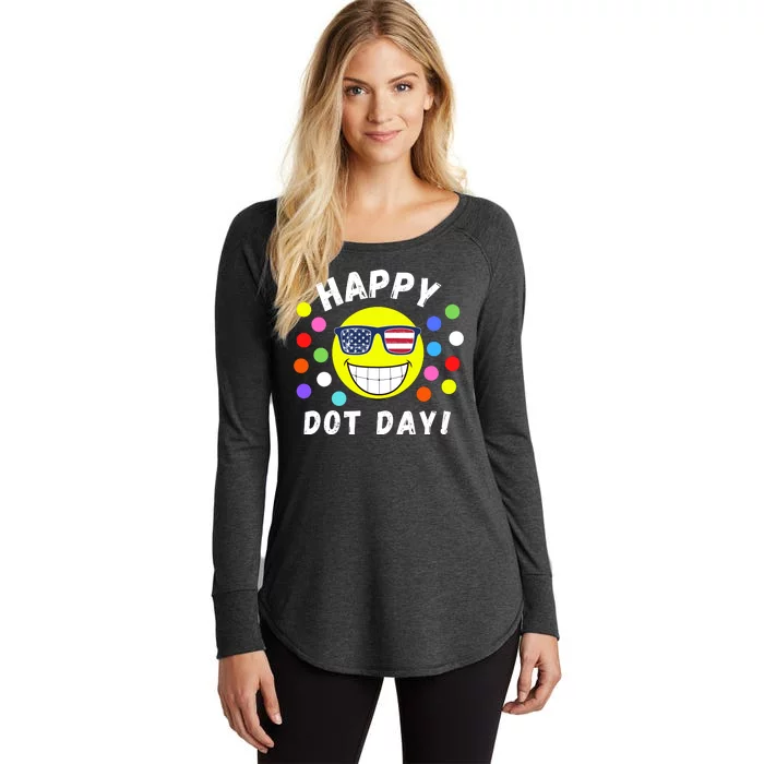 Happy International Dot Day 2024 Cute Dot Make Your Mark Women's Perfect Tri Tunic Long Sleeve Shirt