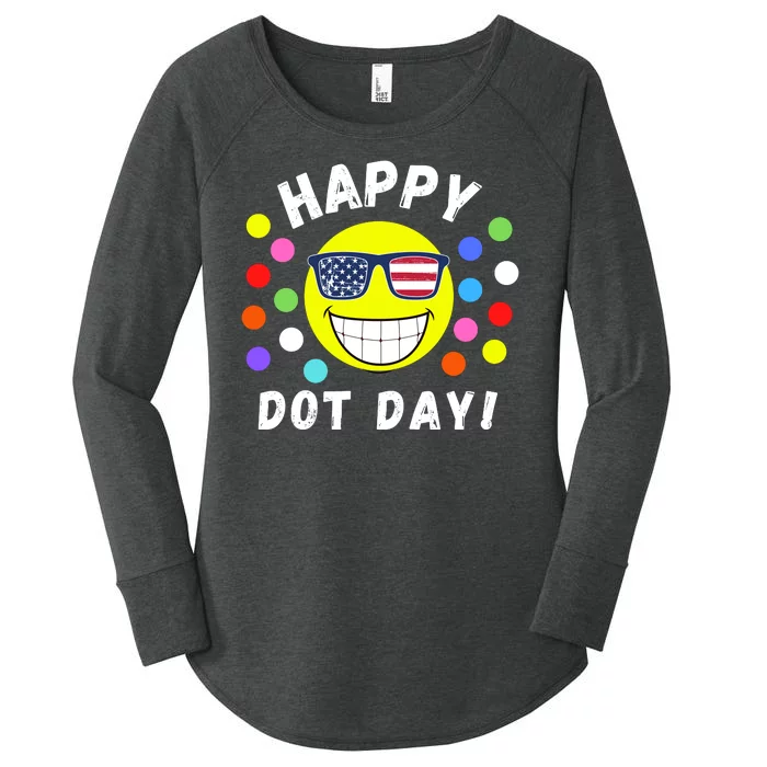 Happy International Dot Day 2024 Cute Dot Make Your Mark Women's Perfect Tri Tunic Long Sleeve Shirt