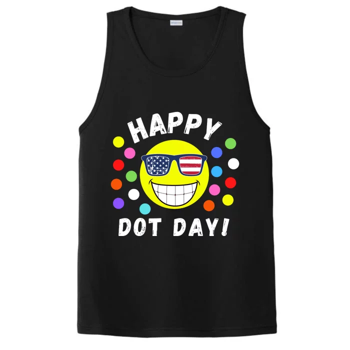 Happy International Dot Day 2024 Cute Dot Make Your Mark Performance Tank