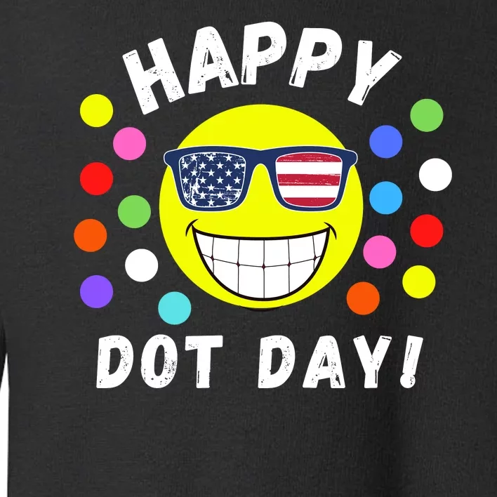 Happy International Dot Day 2024 Cute Dot Make Your Mark Toddler Sweatshirt