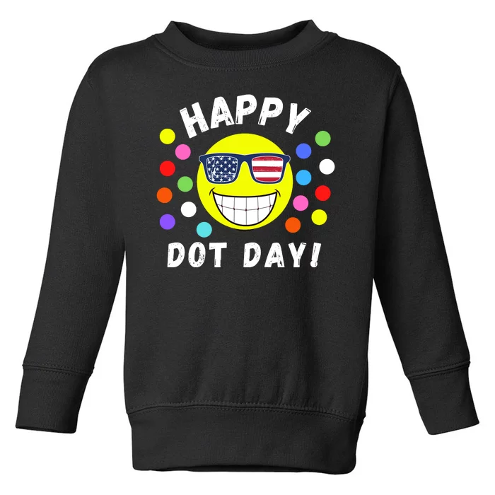 Happy International Dot Day 2024 Cute Dot Make Your Mark Toddler Sweatshirt