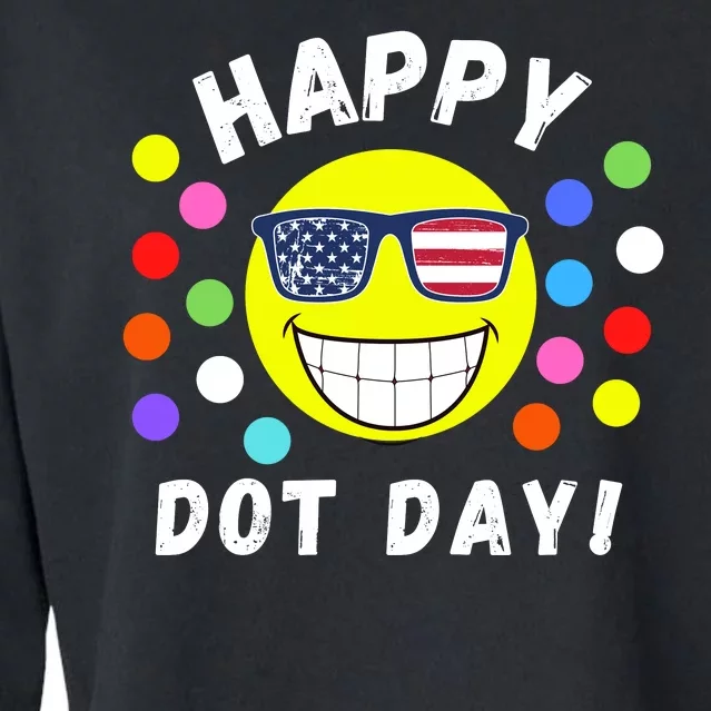 Happy International Dot Day 2024 Cute Dot Make Your Mark Cropped Pullover Crew