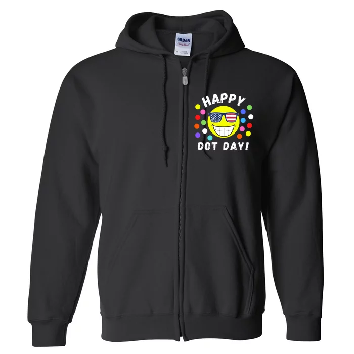 Happy International Dot Day 2024 Cute Dot Make Your Mark Full Zip Hoodie