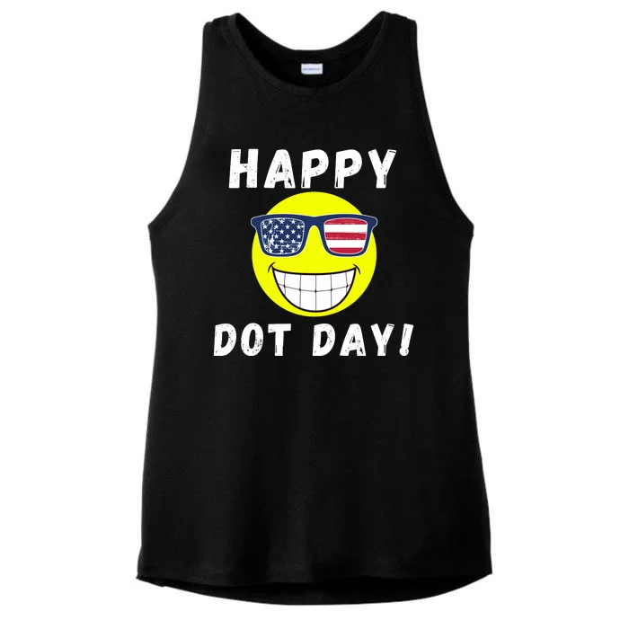 Happy International Dot Day 2024 Cute Dot Make Your Mark Dot Day 2024 Ladies Tri-Blend Wicking Tank