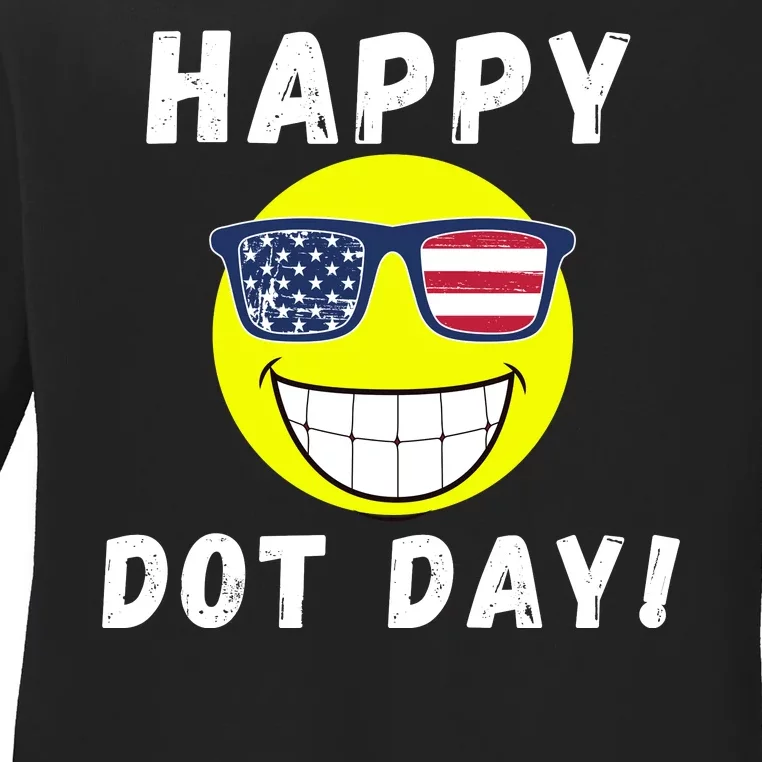 Happy International Dot Day 2024 Cute Dot Make Your Mark Dot Day 2024 Ladies Long Sleeve Shirt