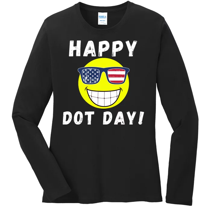 Happy International Dot Day 2024 Cute Dot Make Your Mark Dot Day 2024 Ladies Long Sleeve Shirt