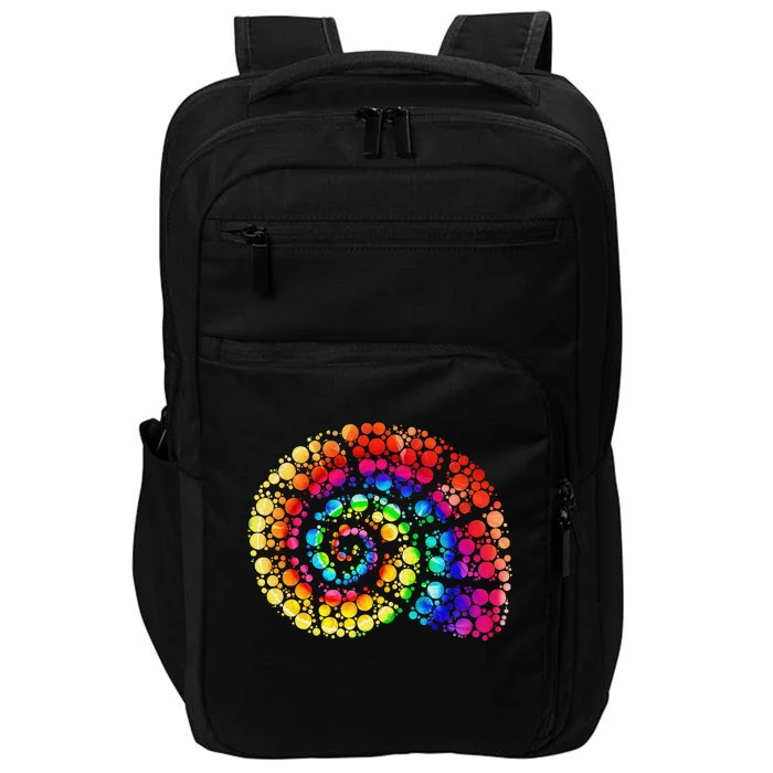 Happy International Dot Day Colorful Seashell Dots Gift Impact Tech Backpack