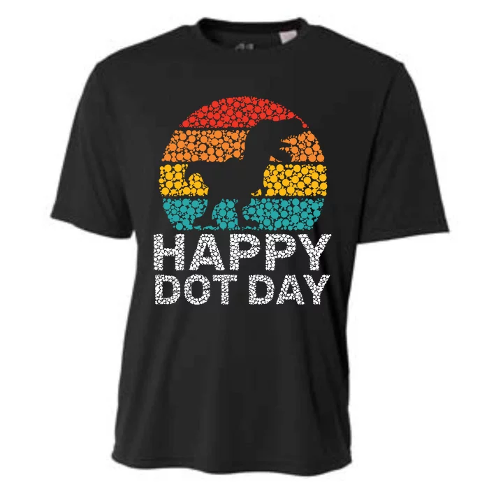 Happy International Dot Day 2024 September 15th Polka Dot Cooling Performance Crew T-Shirt