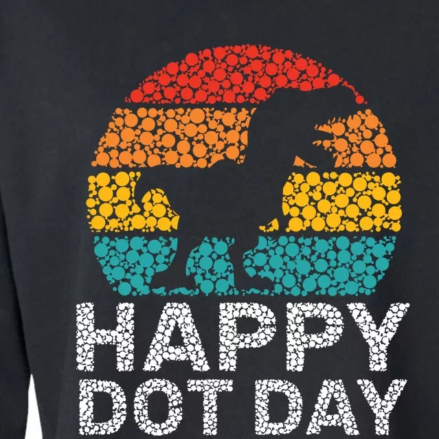 Happy International Dot Day 2024 September 15th Polka Dot Cropped Pullover Crew