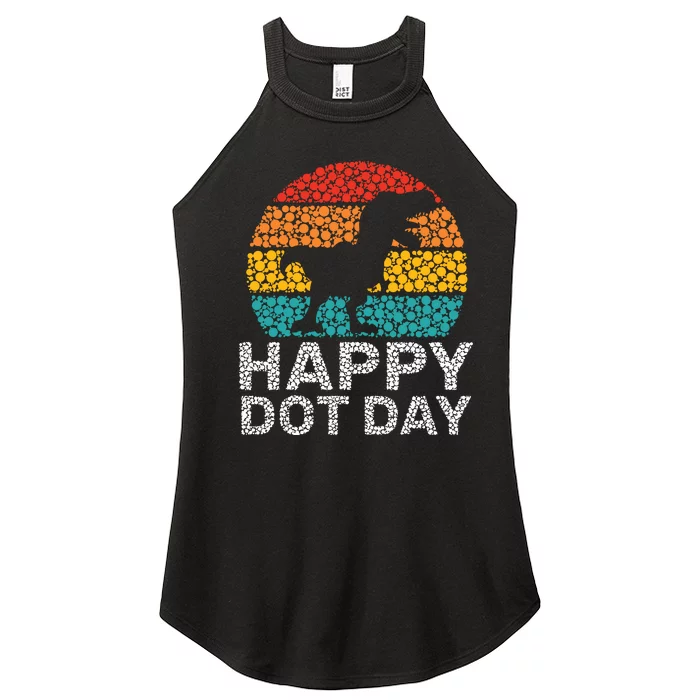 Happy International Dot Day 2024 September 15th Polka Dot Women’s Perfect Tri Rocker Tank