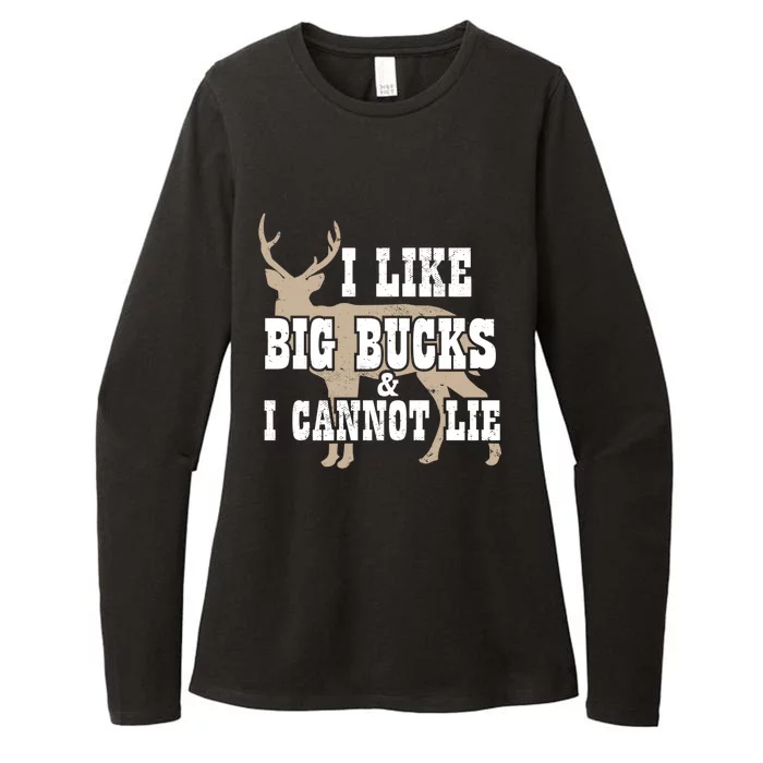 Hunter I Deer Hunting I I Like Big Bucks And I Cannot Lie Gift Womens CVC Long Sleeve Shirt