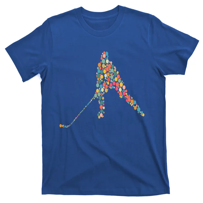 Happy International Dot Day Polka Dot Hockey Player Lover Gift T-Shirt