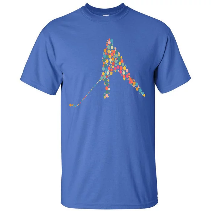 Happy International Dot Day Polka Dot Hockey Player Lover Gift Tall T-Shirt