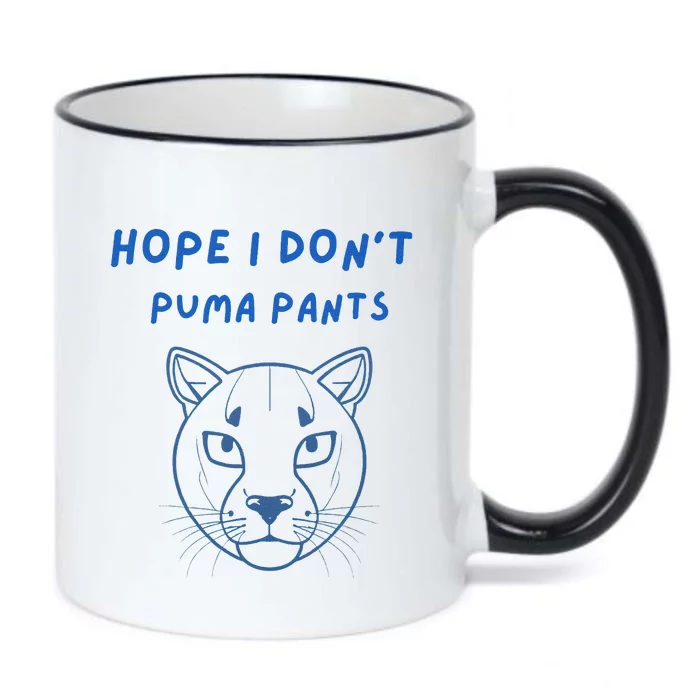 Hope I Dont Pants Funny Cat Pun Black Color Changing Mug