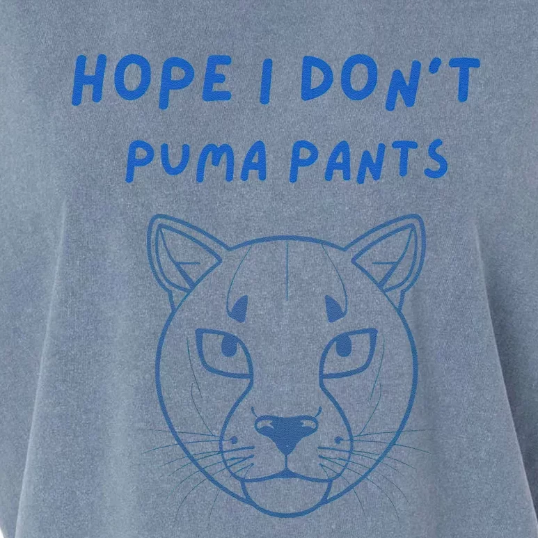 Hope I Dont Pants Funny Cat Pun Garment-Dyed Women's Muscle Tee