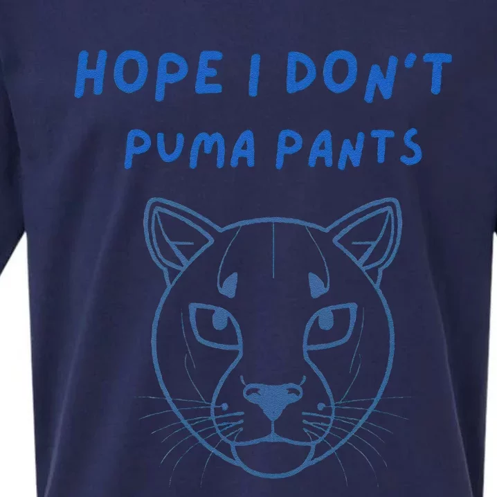 Hope I Dont Pants Funny Cat Pun Sueded Cloud Jersey T-Shirt