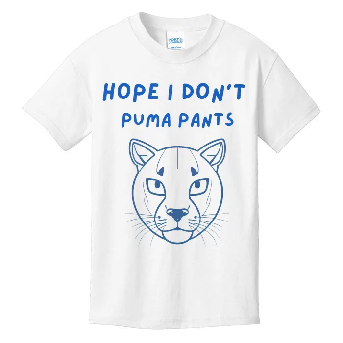 Hope I Dont Pants Funny Cat Pun Kids T-Shirt