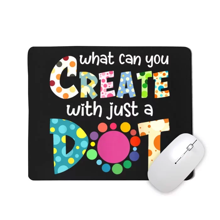 Happy International Dot Day Colorful Polka Dot Kids Dot Day Mousepad