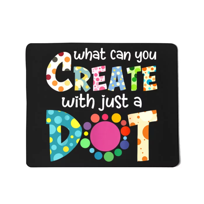 Happy International Dot Day Colorful Polka Dot Kids Dot Day Mousepad