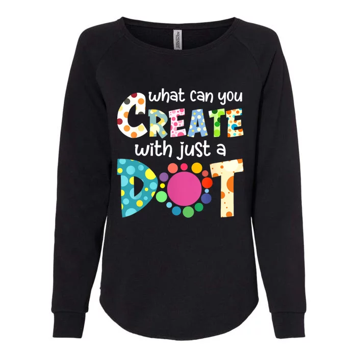 Happy International Dot Day Colorful Polka Dot Kids Dot Day Womens California Wash Sweatshirt