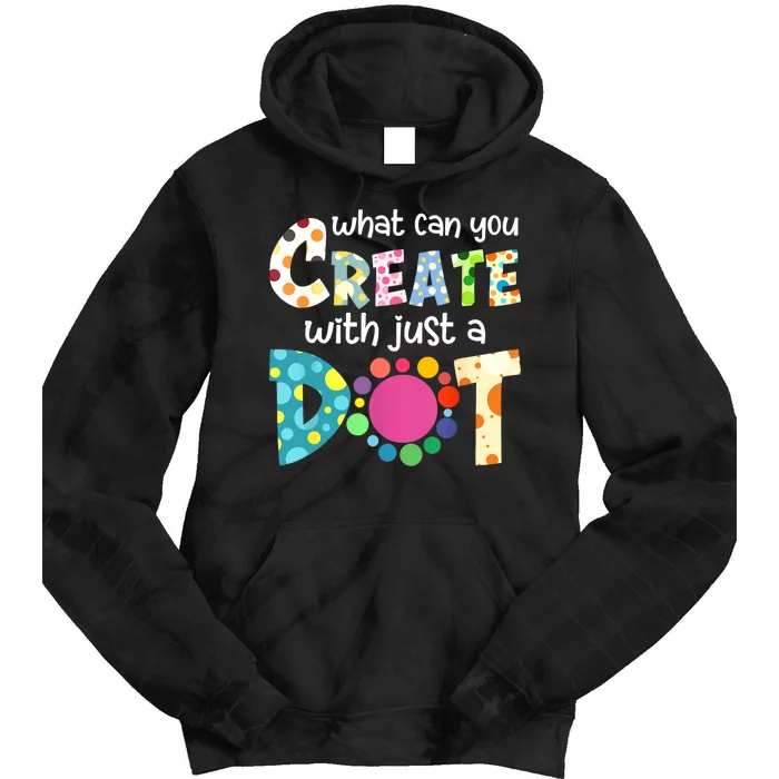 Happy International Dot Day Colorful Polka Dot Kids Dot Day Tie Dye Hoodie