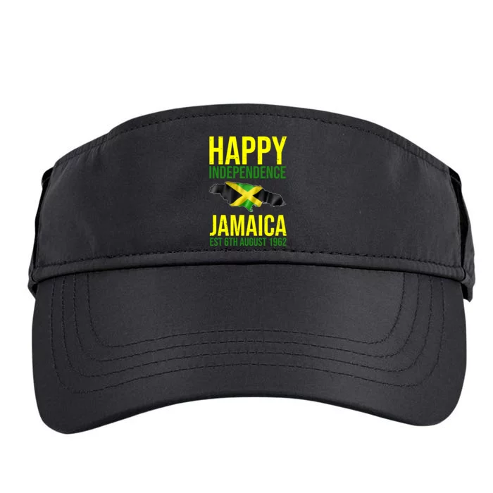 Happy Independence Day Jamaica 1962 Proud Jamaican Adult Drive Performance Visor