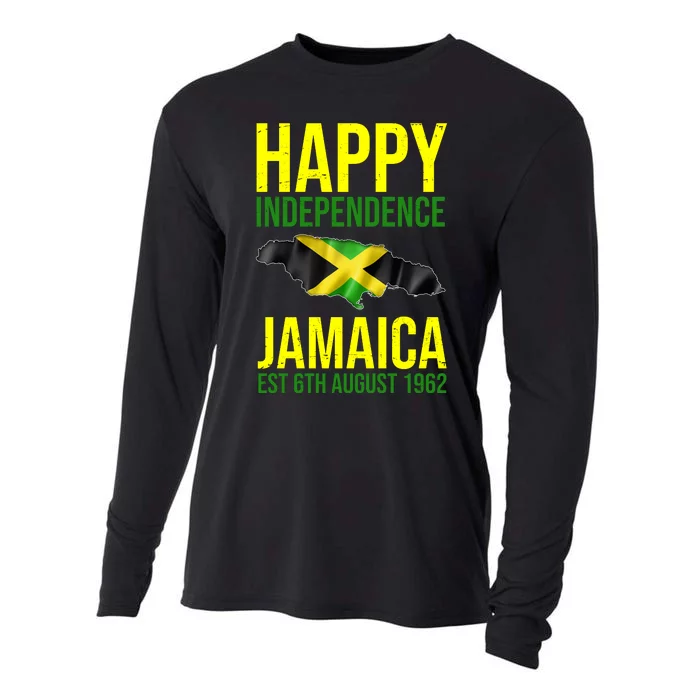 Happy Independence Day Jamaica 1962 Proud Jamaican Cooling Performance Long Sleeve Crew