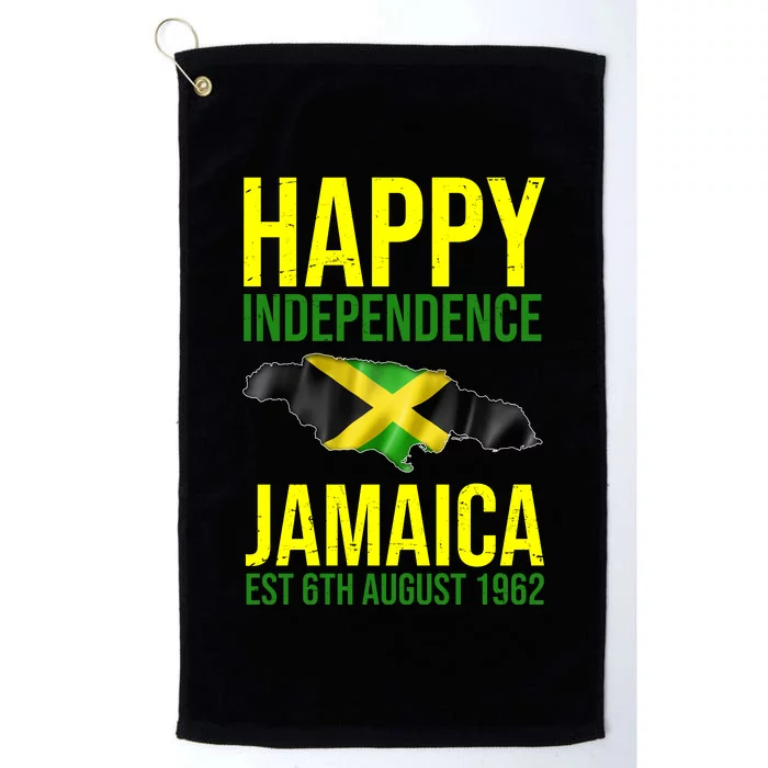 Happy Independence Day Jamaica 1962 Proud Jamaican Platinum Collection Golf Towel