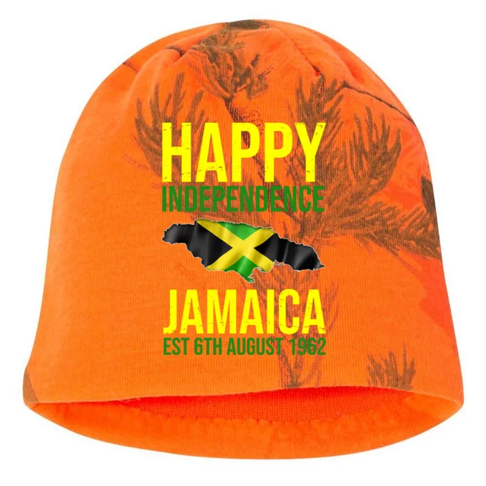 Happy Independence Day Jamaica 1962 Proud Jamaican Kati - Camo Knit Beanie