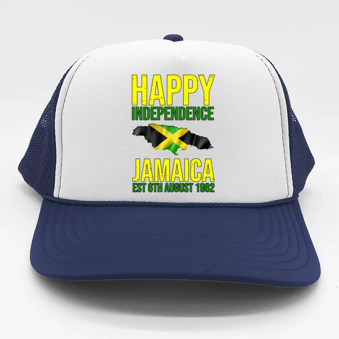 Happy Independence Day Jamaica 1962 Proud Jamaican Trucker Hat