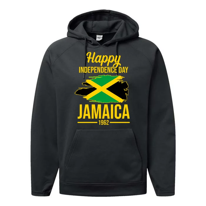 Happy Independence Day Jamaica 1962 Performance Fleece Hoodie