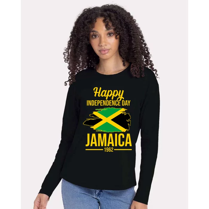 Happy Independence Day Jamaica 1962 Womens Cotton Relaxed Long Sleeve T-Shirt