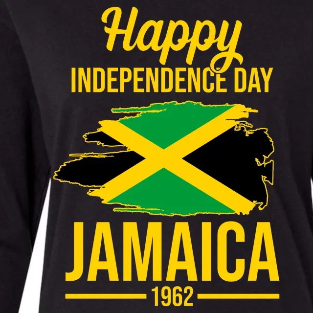 Happy Independence Day Jamaica 1962 Womens Cotton Relaxed Long Sleeve T-Shirt