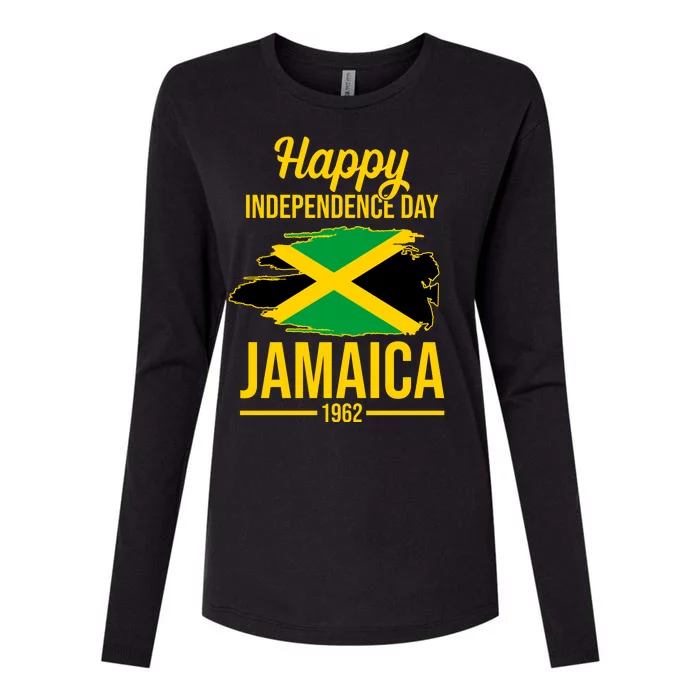 Happy Independence Day Jamaica 1962 Womens Cotton Relaxed Long Sleeve T-Shirt