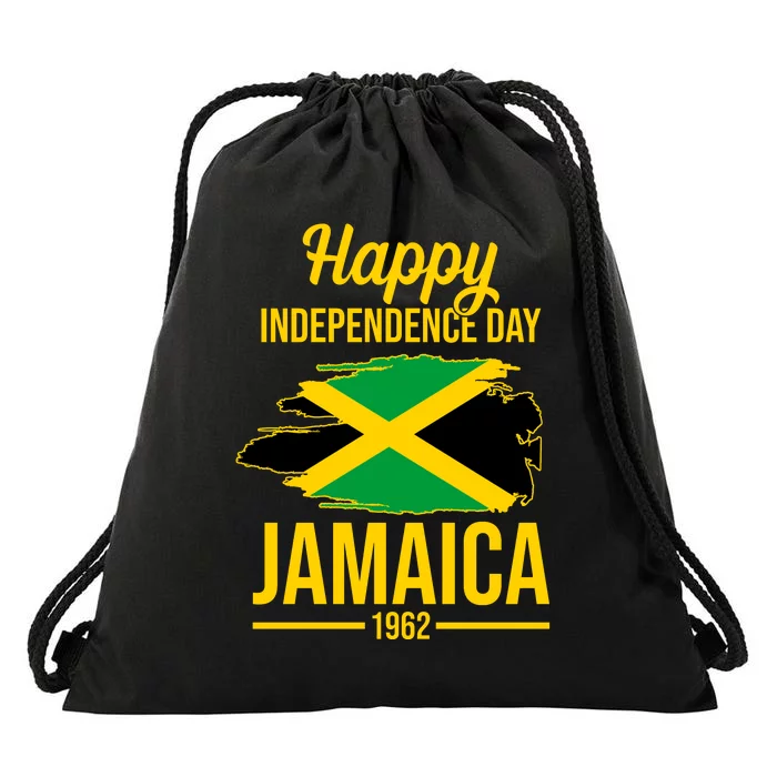 Happy Independence Day Jamaica 1962 Drawstring Bag