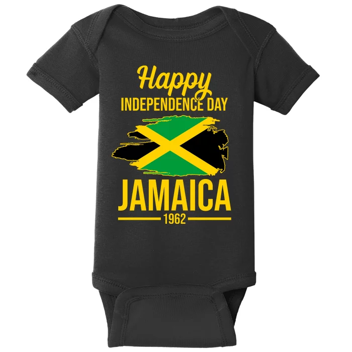 Happy Independence Day Jamaica 1962 Baby Bodysuit