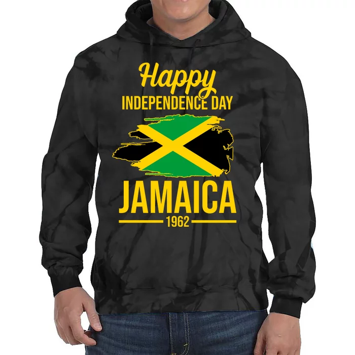 Happy Independence Day Jamaica 1962 Tie Dye Hoodie