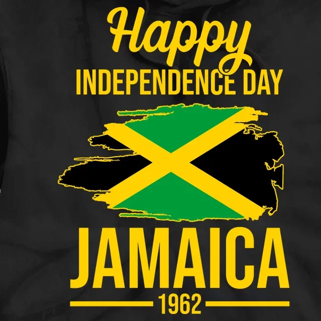 Happy Independence Day Jamaica 1962 Tie Dye Hoodie