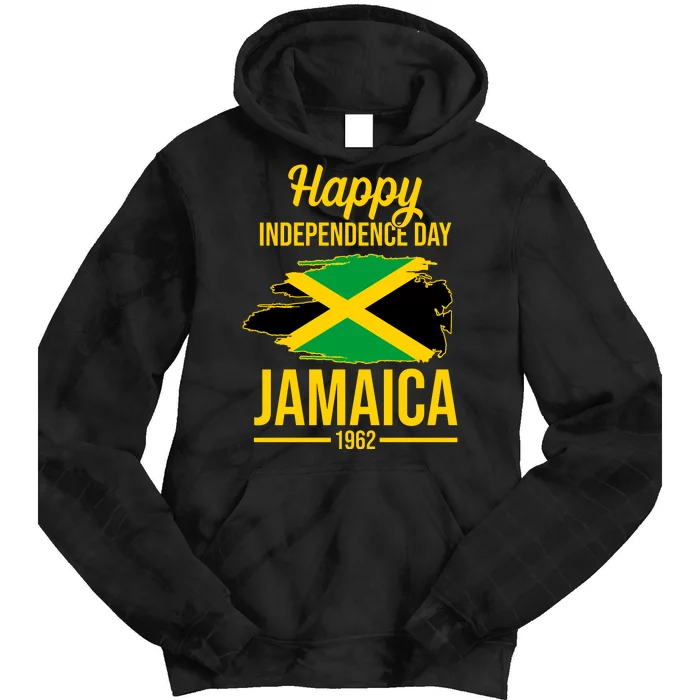 Happy Independence Day Jamaica 1962 Tie Dye Hoodie