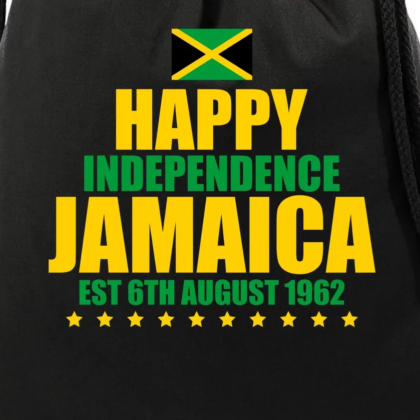 Happy Independence Day Jamaica Est 6th August 1962 Drawstring Bag