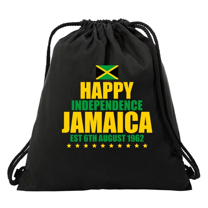 Happy Independence Day Jamaica Est 6th August 1962 Drawstring Bag