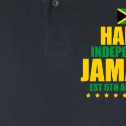 Happy Independence Day Jamaica Est 6th August 1962 Softstyle Adult Sport Polo