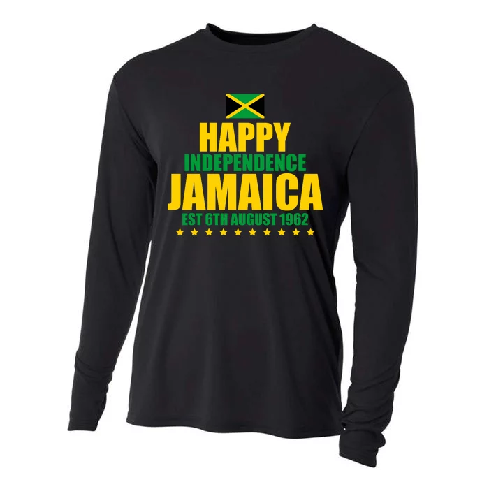 Happy Independence Day Jamaica Est 6th August 1962 Cooling Performance Long Sleeve Crew