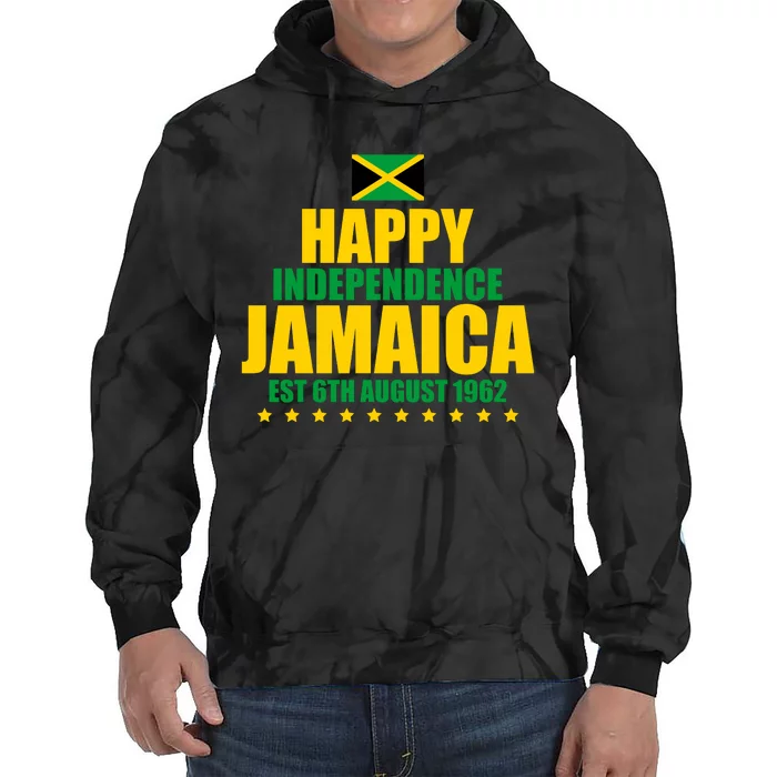 Happy Independence Day Jamaica Est 6th August 1962 Tie Dye Hoodie