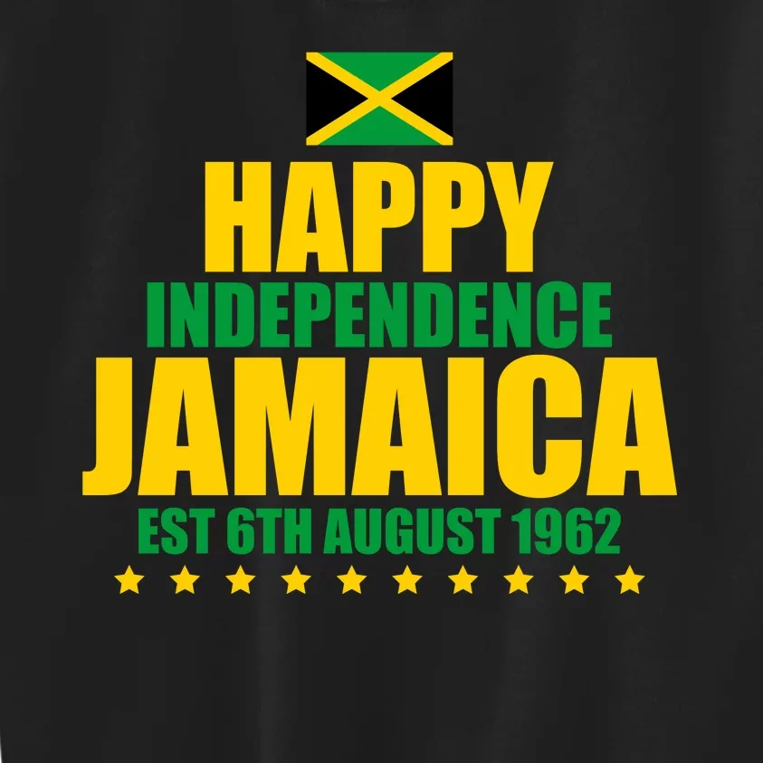 Happy Independence Day Jamaica Est 6th August 1962 Kids Sweatshirt