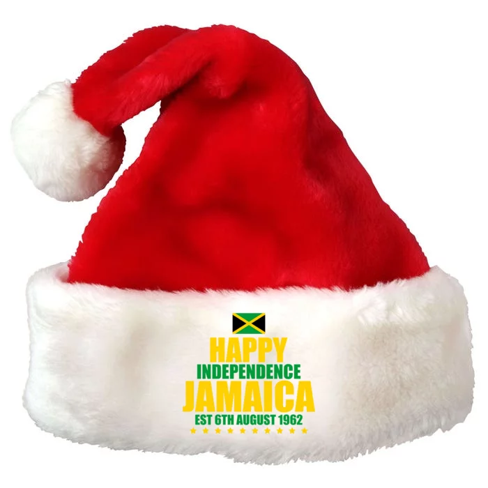 Happy Independence Day Jamaica Est 6th August 1962 Premium Christmas Santa Hat