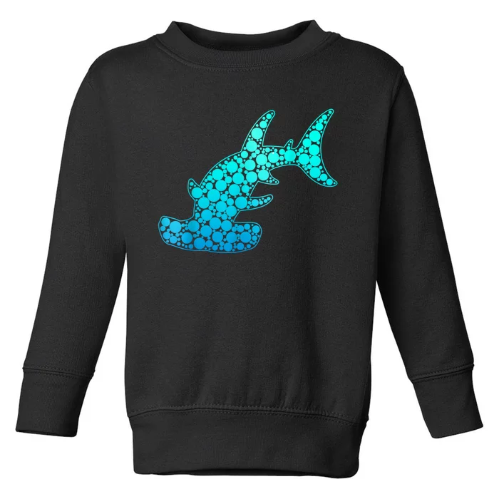 Happy International Dot Day Hammerhead Dots Shark Toddler Sweatshirt