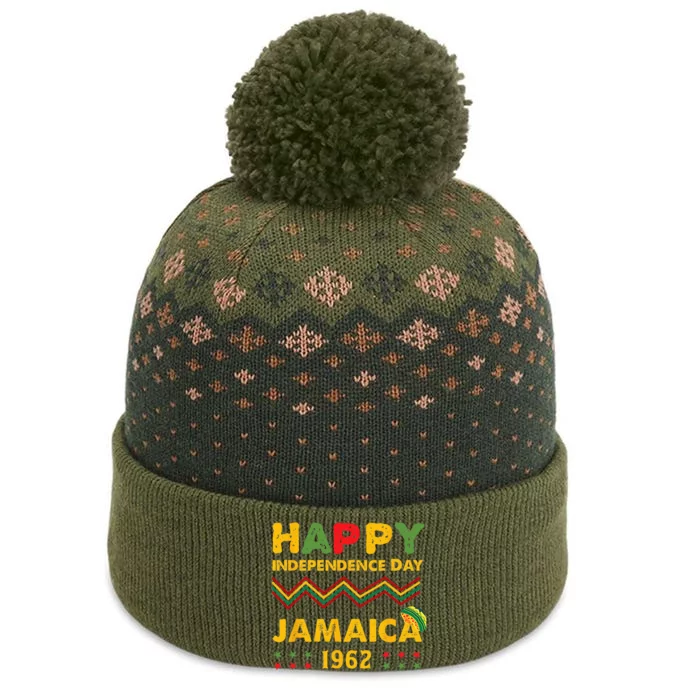 Happy Independence Day Jamaica 1962 Jamaican Pride Reggae The Baniff Cuffed Pom Beanie