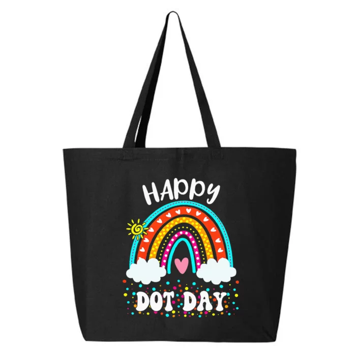 Happy International Dot Day Colorful 25L Jumbo Tote