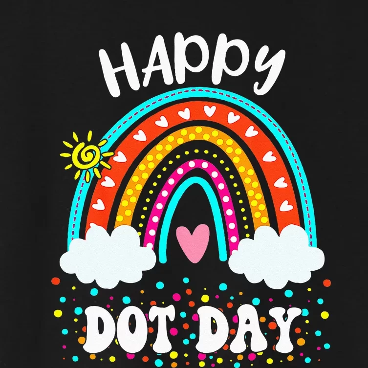 Happy International Dot Day Colorful Women's Crop Top Tee